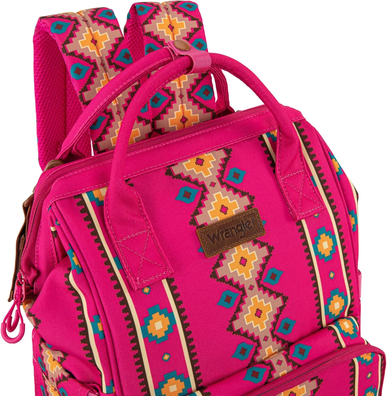 Montana West Wrangler Callie Diaper Bag Backpack with Stroller Straps Multifunction Baby Travel Bag WG2204-9110HPK