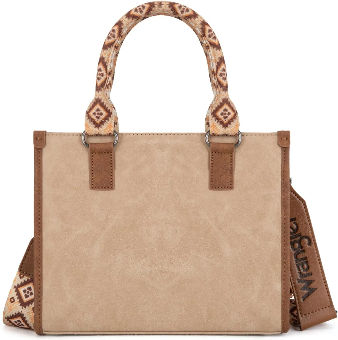 Montana West Wrangler Tote Bag for Women Western Retro Purse Top Handle Handbags with Aztec Strap