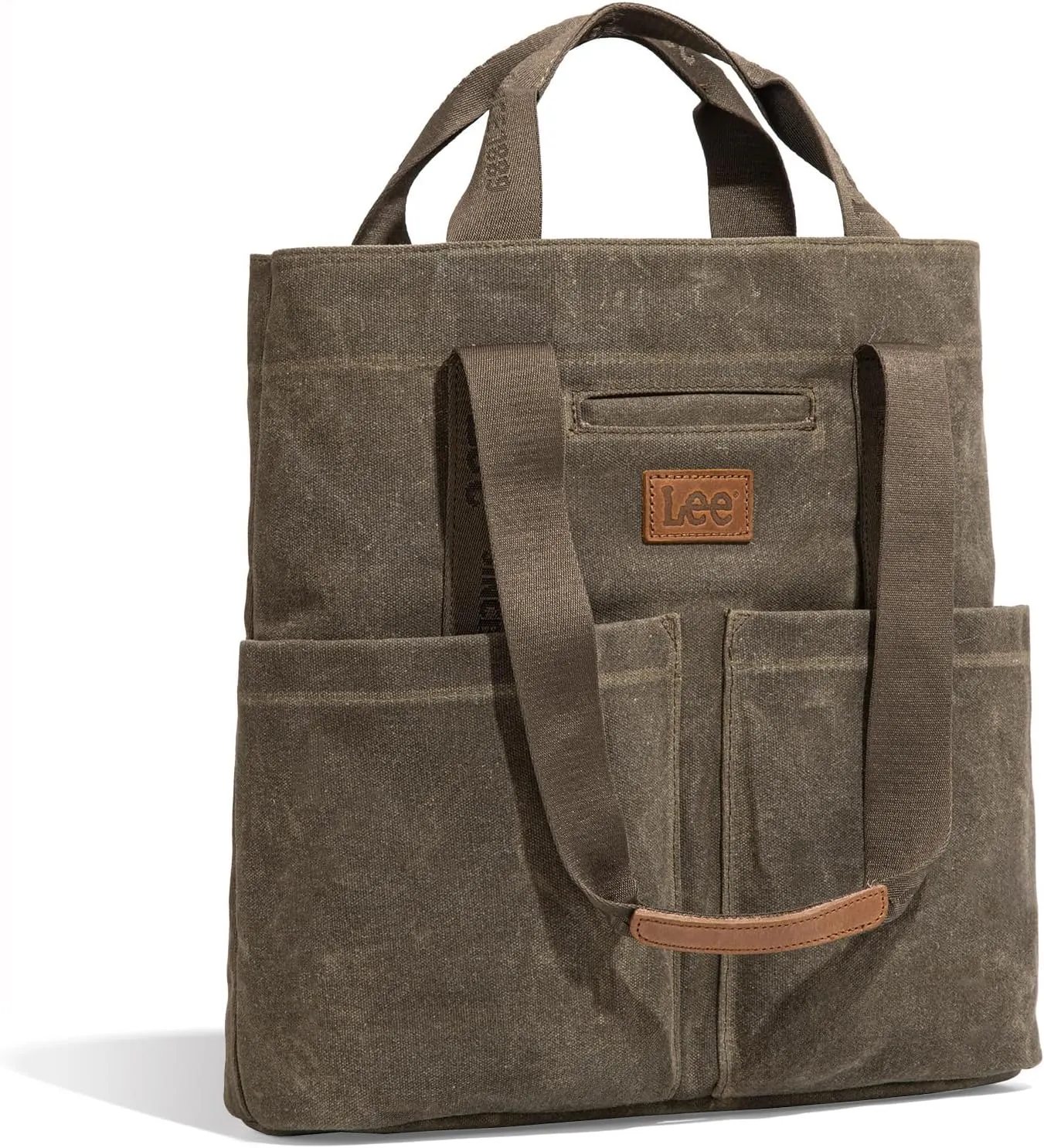 Montana West x Lee Canvas Tote Bag for Women with 2 Front Pockets Top-Handle Handbag & Shoulder Bag