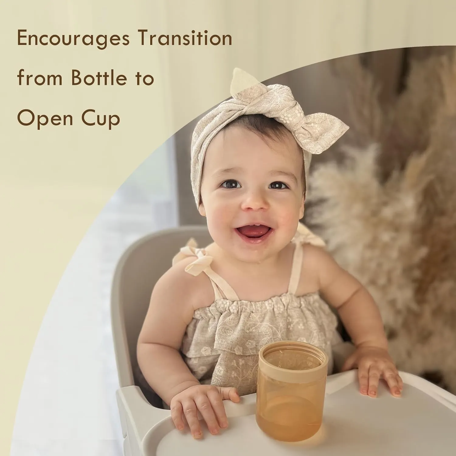 Moonkie Baby Straw cup | Silicone Toddler Sippy Cup Training Cup with Straw Lid | BPA-Free Drop-Proof Baby Cup | Baby Led Weaning | 6 Months , 5 oz, 1pack