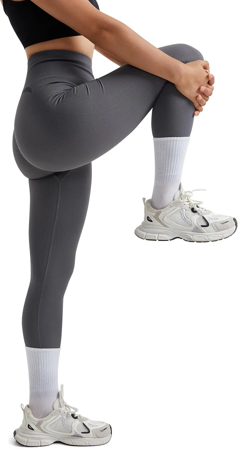 MOOSLOVER Seamless Butt Lifting Workout Leggings for Women High Waist Yoga Pants Compression Contour Tights