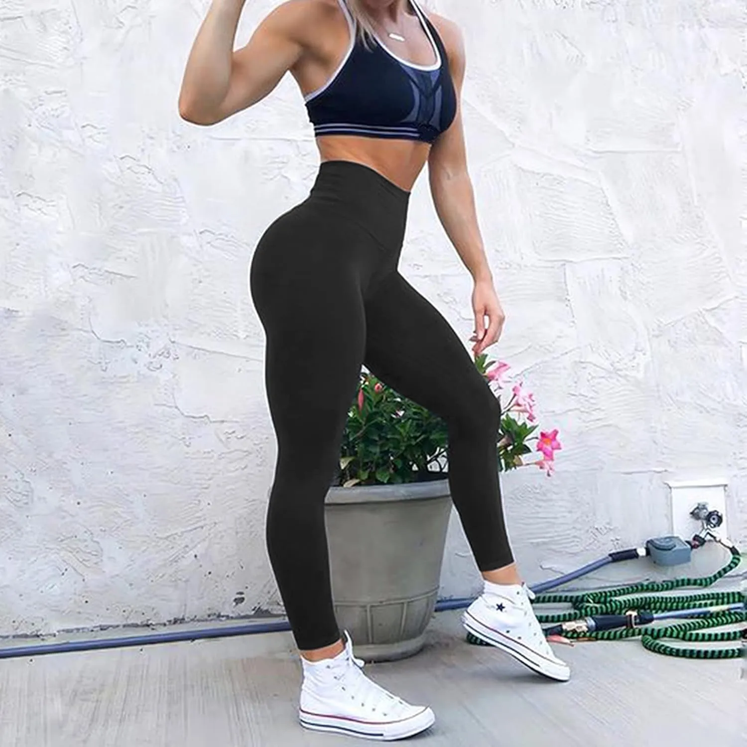 MOOSLOVER Seamless Butt Lifting Workout Leggings for Women High Waist Yoga Pants Compression Contour Tights