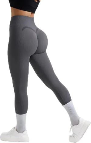 MOOSLOVER Seamless Butt Lifting Workout Leggings for Women High Waist Yoga Pants Compression Contour Tights