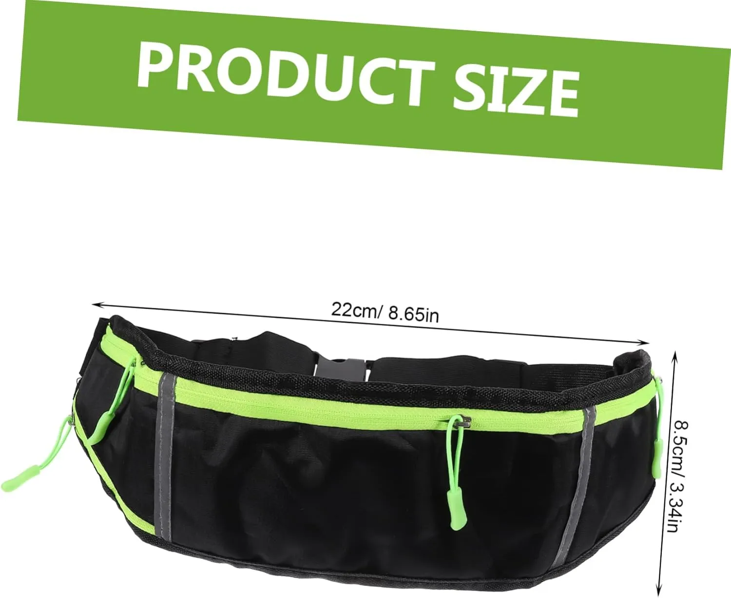Multi-pocket Waist Bag Waterproof Outdoor Sports Waist Pack for Men for Running Biking and Workout