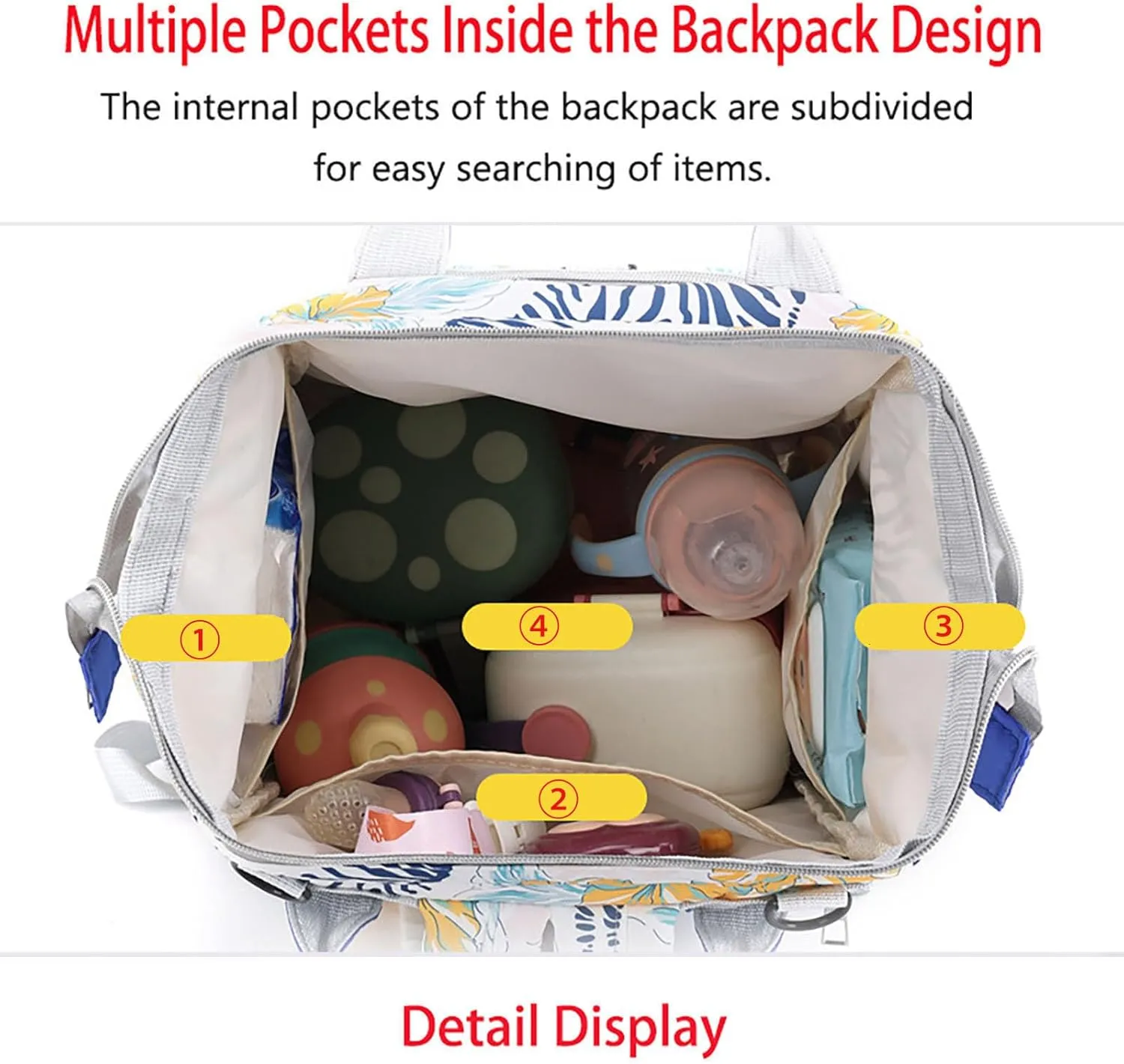 MultiFunction Baby Diaper Bag Backpack Anti Theft Travel Bag with Insulated Pockets Convenient Side Tissue Pocket (Blue Porpoise)