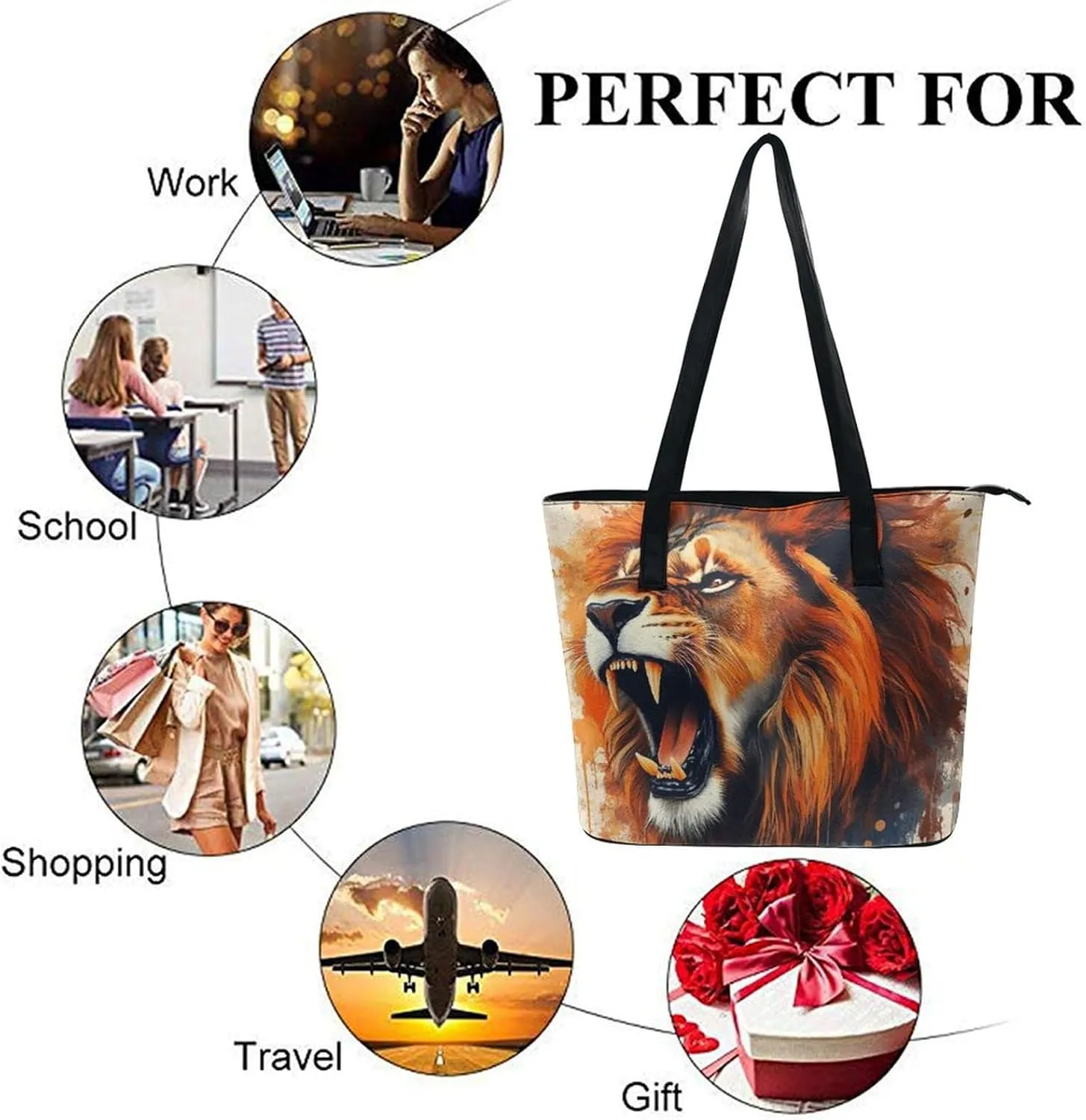 Multifunction Tote Handbags Casual Purse Bags for Women Travel Shoulder Bag