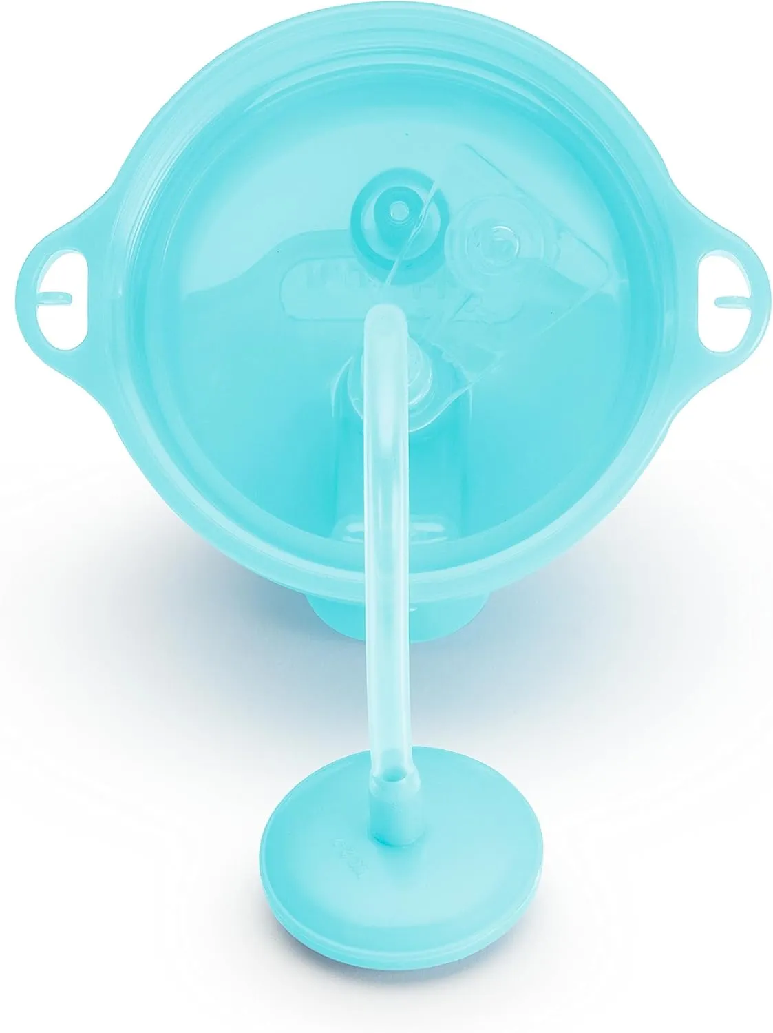 Munchkin Any Angle Weighted Toddler Straw Cups with Click Lock Lid, 10 Ounce, 2 Pack, Blue/Green