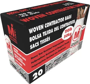 Mutual Industries - 2700014981000000000 - 2700014981000000000 Woven Contractor Bag white 28"x50"