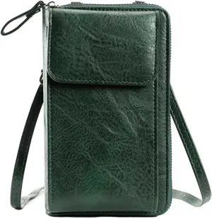 mygreen Leather Small Crossbody Bags for Women - Stylish & Functional Phone Purse with Multiple Pockets