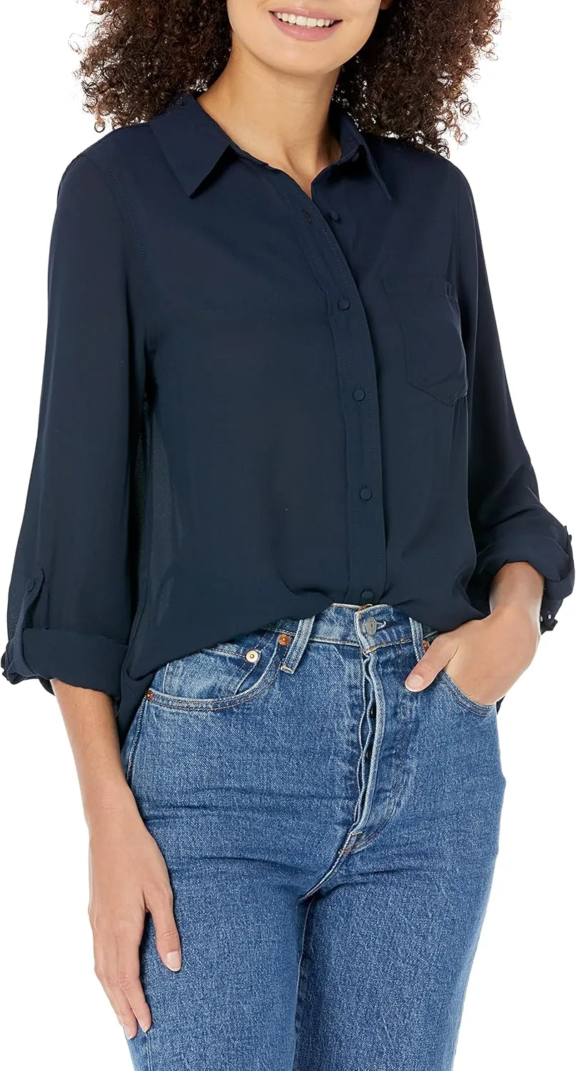 Nanette Nanette Lepore Women's Button Front Shirt Blouse