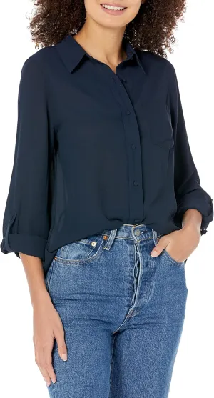 Nanette Nanette Lepore Women's Button Front Shirt Blouse