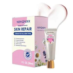 Natural SKIN REPAIR. Clinically tested Aromatherapy. Powerful Essential Oil. Eczema, Dermatitis, Diaper rash, and Sensitive skin. For all skin types. Hypoallergenic, Vegan, Paraben Free. 30ML TUBE
