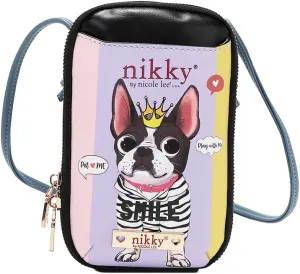 Nicole Lee NIKKY Vegan Leather Phone/Wallet Crossbody Bag, 52-inch Strap (BEST BUDDIES)