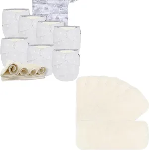 Nora's Nursery Cloth Diapers   7 Pack Inserts with Snap