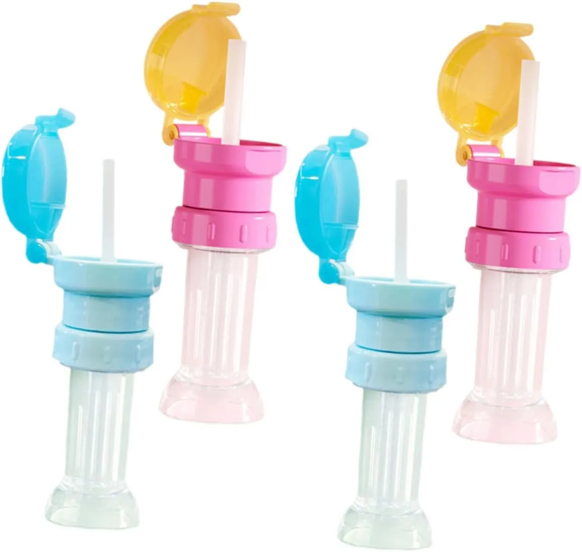NUOBESTY Universal Fit Toddler Water Bottle Adapter Straws Child Water Bottle Caps Straw Boys and Girls