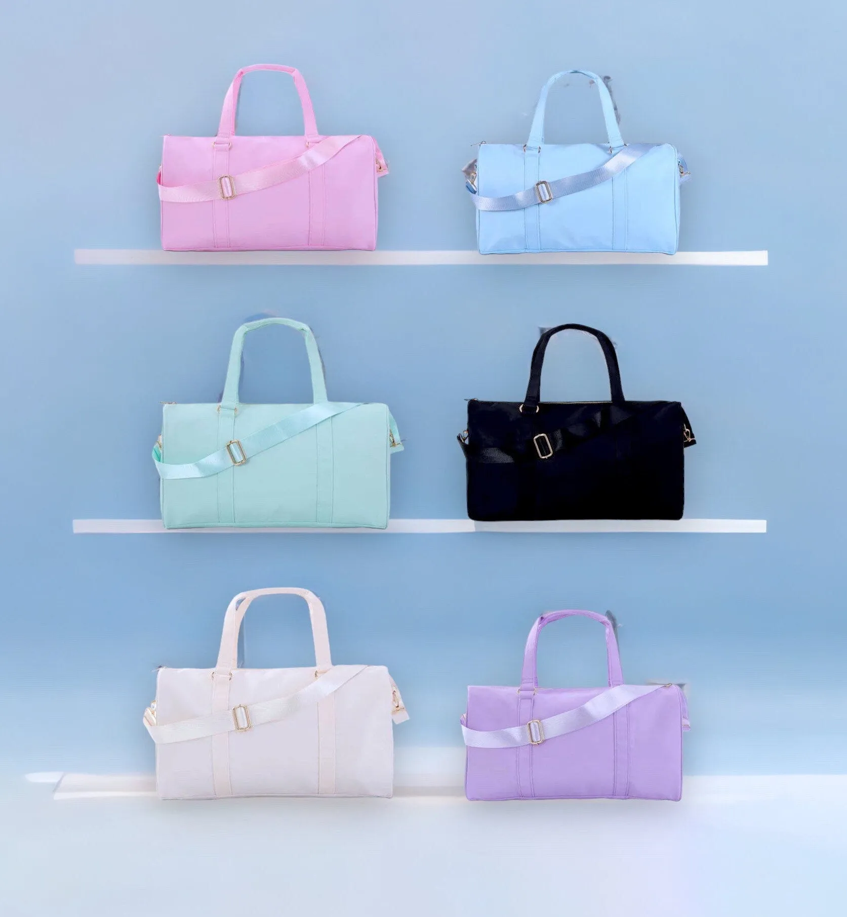 Nylon Eras Dufflebag - Customization Nylon Tote Bag Customizable Glitter Varsity Patches Travel Bag,