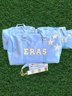 Nylon Eras Dufflebag - Customization Nylon Tote Bag Customizable Glitter Varsity Patches Travel Bag,