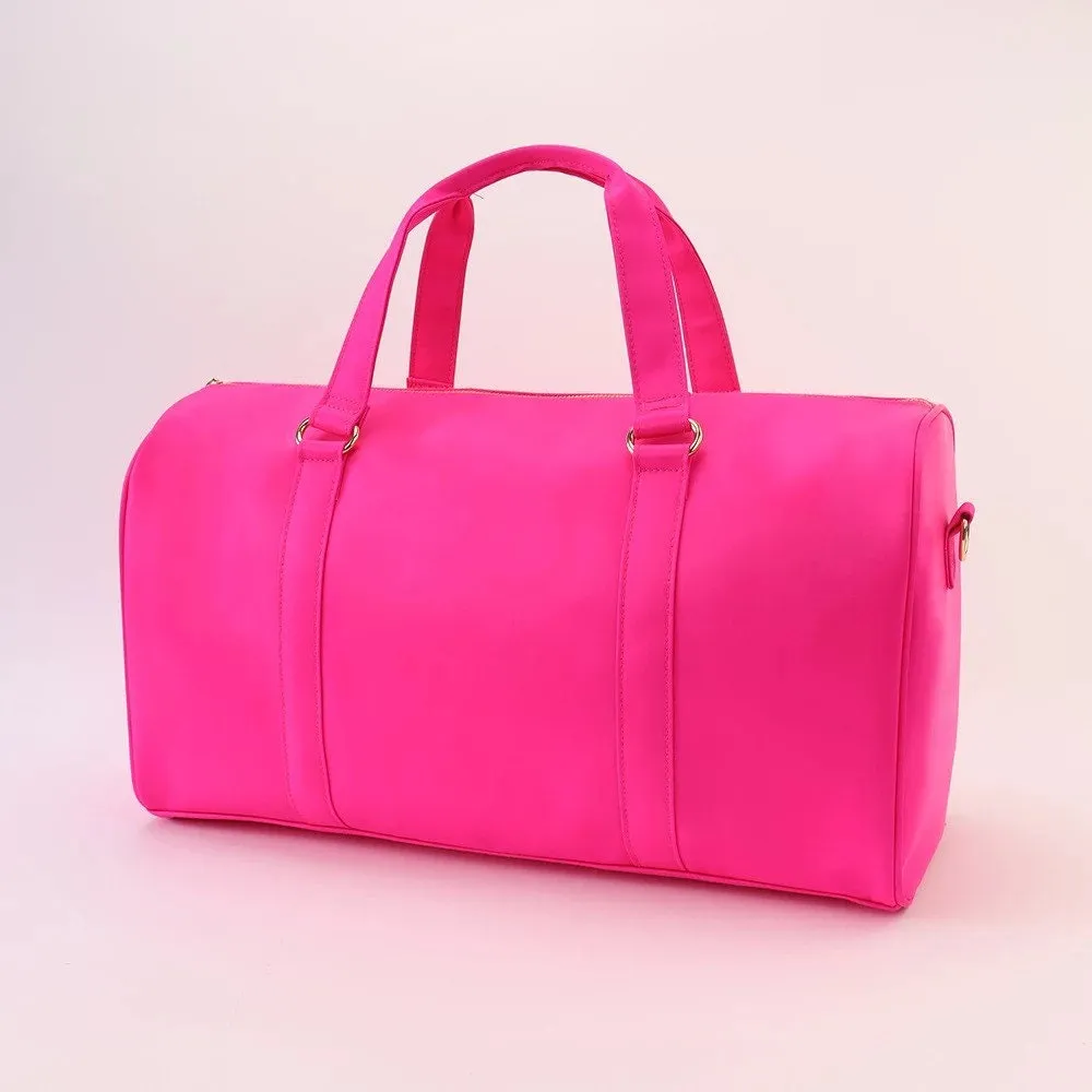 Nylon Eras Dufflebag - Customization Nylon Tote Bag Customizable Glitter Varsity Patches Travel Bag,
