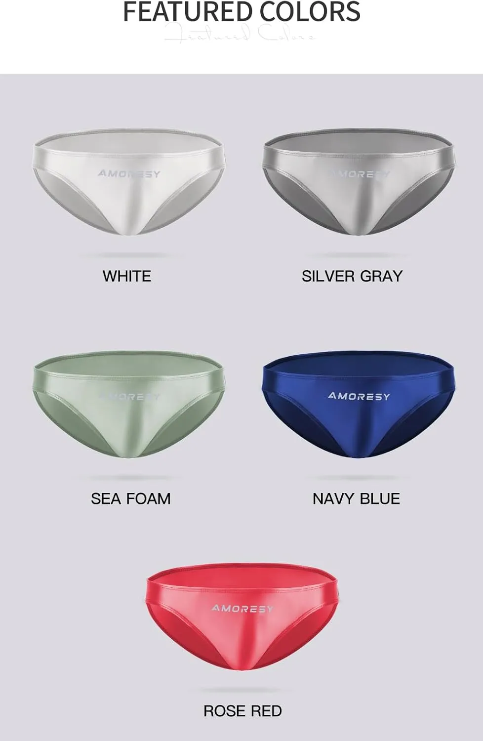 Oceanus series men's solid color ultra-low waist sexy sports comfortable briefs（521）