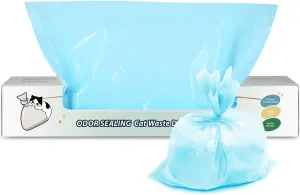 Odor Sealing Waste Disposal Bags M/150 Count Cat Litter Bags Unscented Cat poop bags Large Capacity Diaper Disposal or Pet Waste Bags