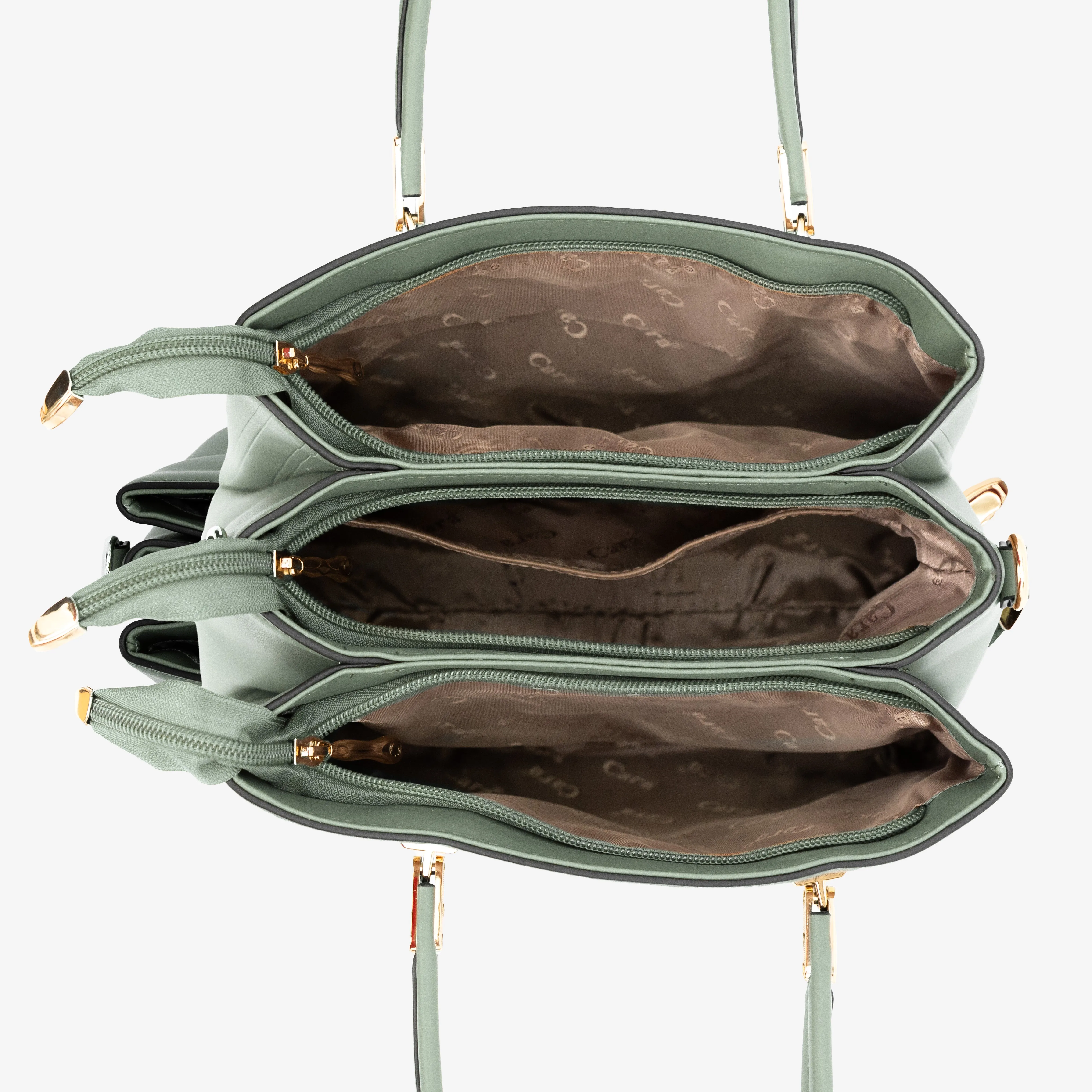 Olive Green Luxe Companion Handbag | Cara
