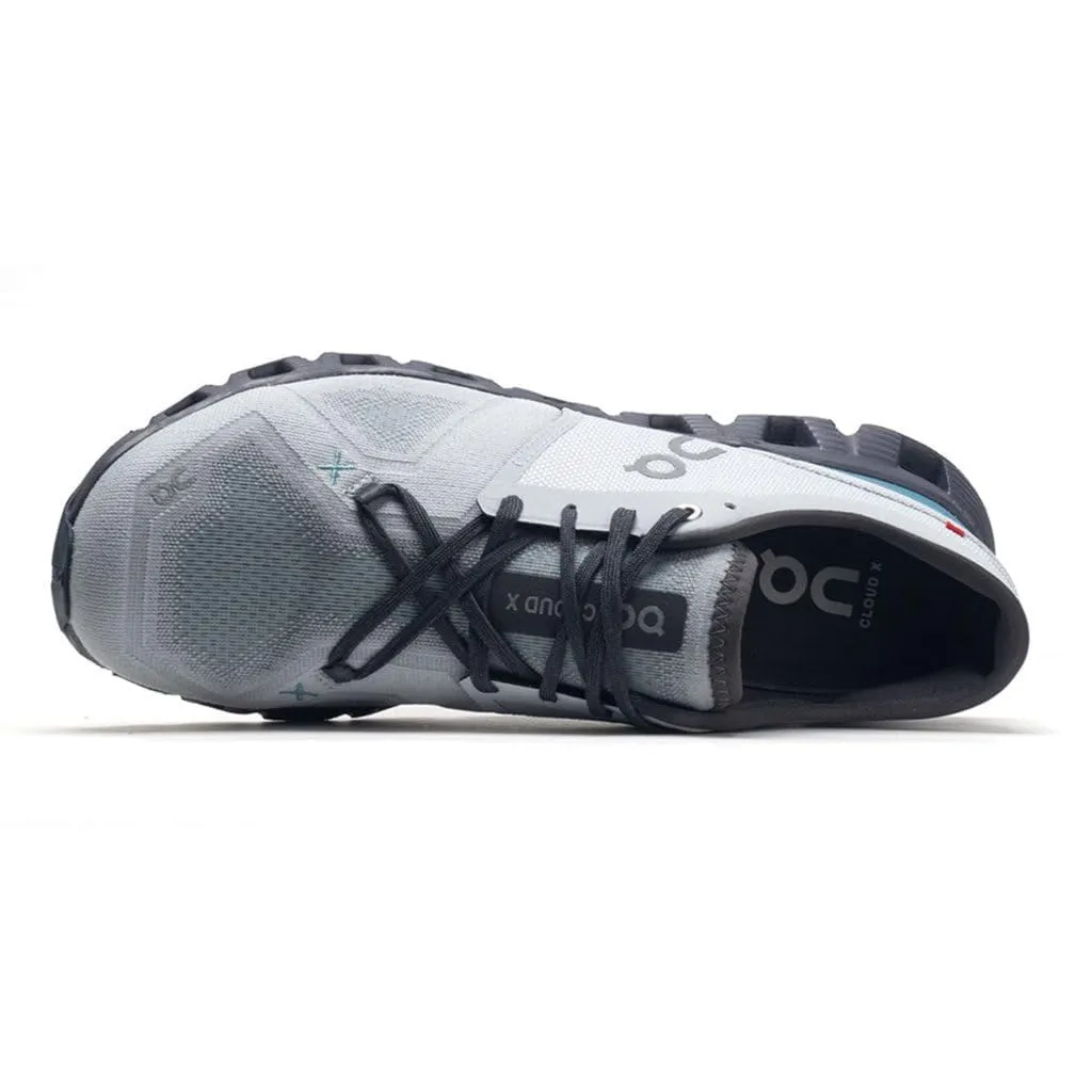 On Men's Cloud X 3 Sneakers, Glacier/Iron, 11.5 Medium US