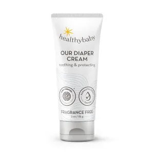 Our Diaper Cream | Hypoallergenic Zinc Oxide & Squalane Diaper Cream | Fragrance Free, EWG Verified   Non-GMO, 3 oz