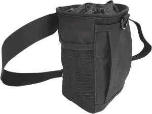 Outdoor climbing accessories Waterproof Nylon Chalk Bag with Belt for Rock Climbing Weightlifting Bouldering Gym Camping Hiking Outdoor Sports Accessory Anti-slip and wear-resistant ( Color : Black )