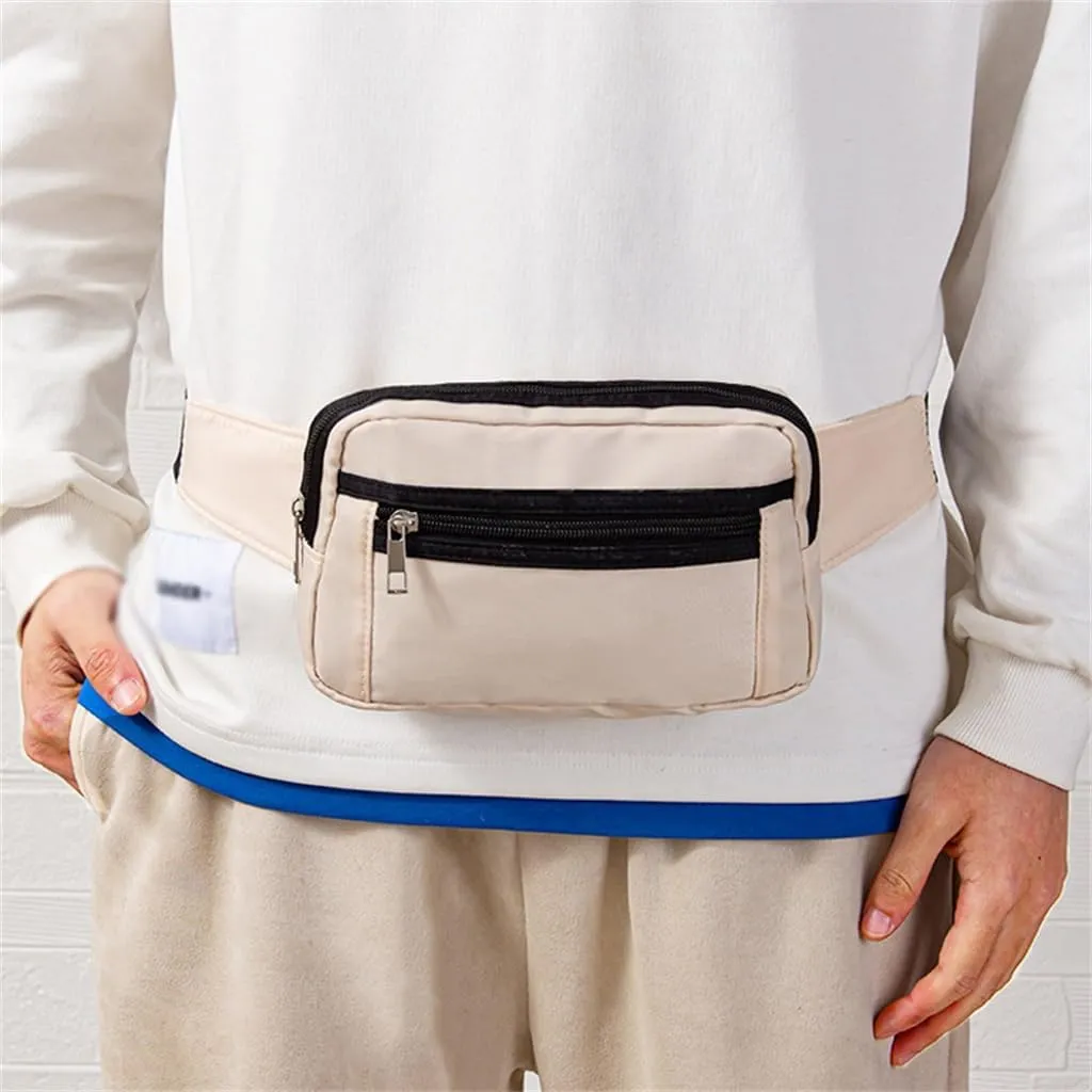 Outdoor Nylon Sports Waist Bag Running Single Shoulder Crossbody Mobile Phone Bag Multifunctional