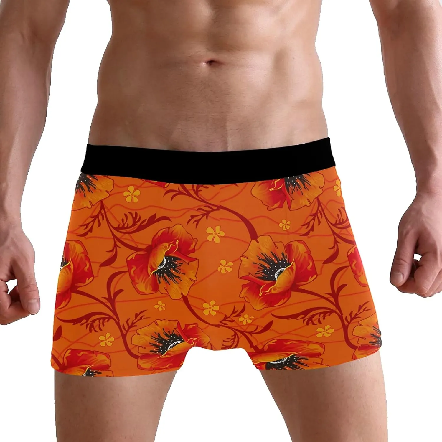 Oyihfvs Men's Novelty Boxer Briefs Breathable Underwear Stretchy Underpants Shorts S-XL