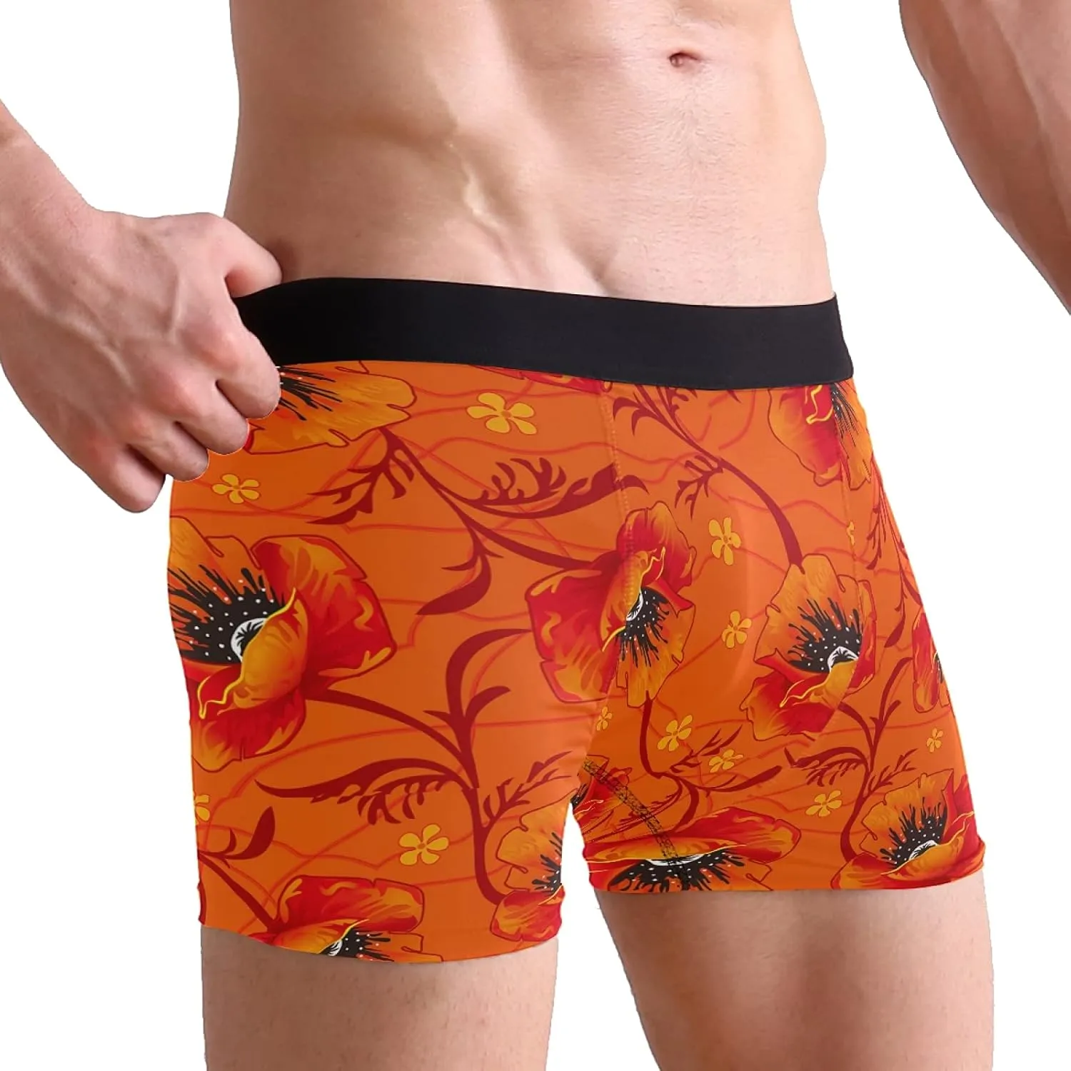 Oyihfvs Men's Novelty Boxer Briefs Breathable Underwear Stretchy Underpants Shorts S-XL