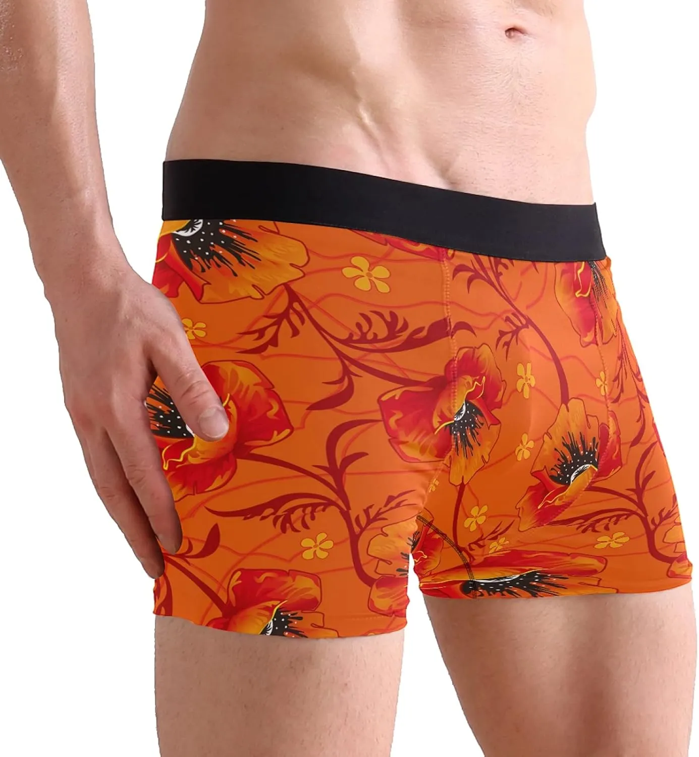 Oyihfvs Men's Novelty Boxer Briefs Breathable Underwear Stretchy Underpants Shorts S-XL