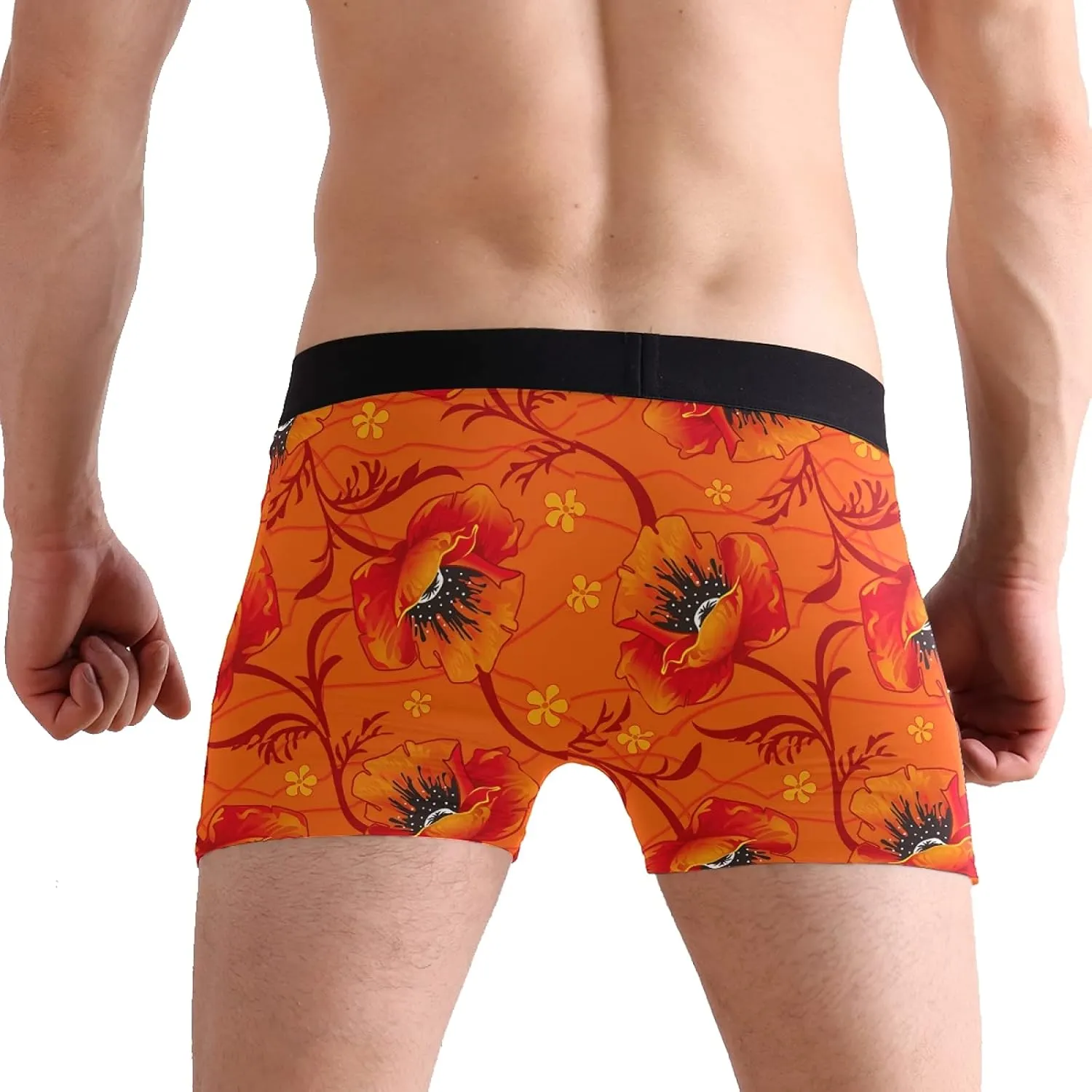 Oyihfvs Men's Novelty Boxer Briefs Breathable Underwear Stretchy Underpants Shorts S-XL