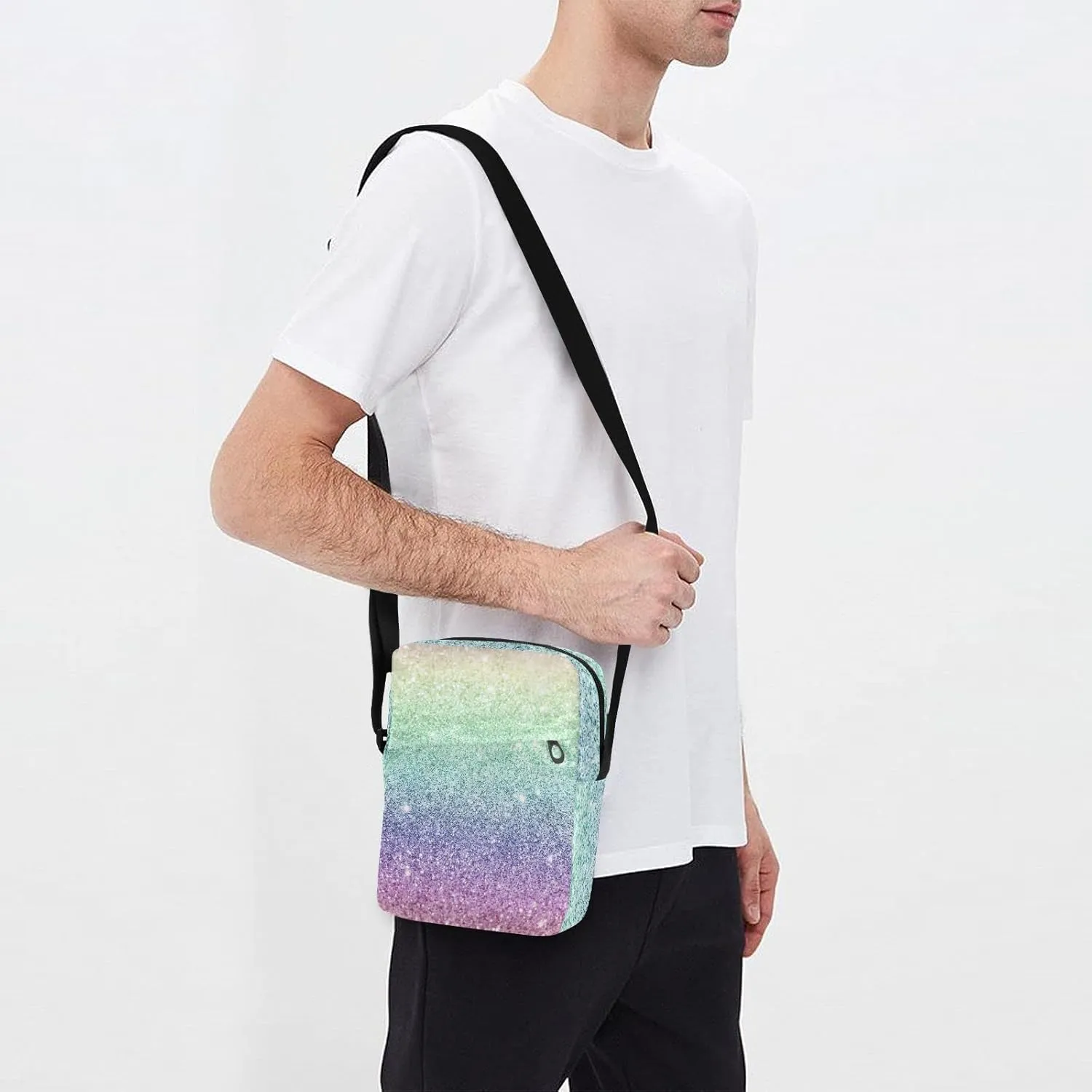 Oyihfvs Messenger Bag, Men's Crossbody Bag, Women's Crossbody Bag with Adjustable Strap