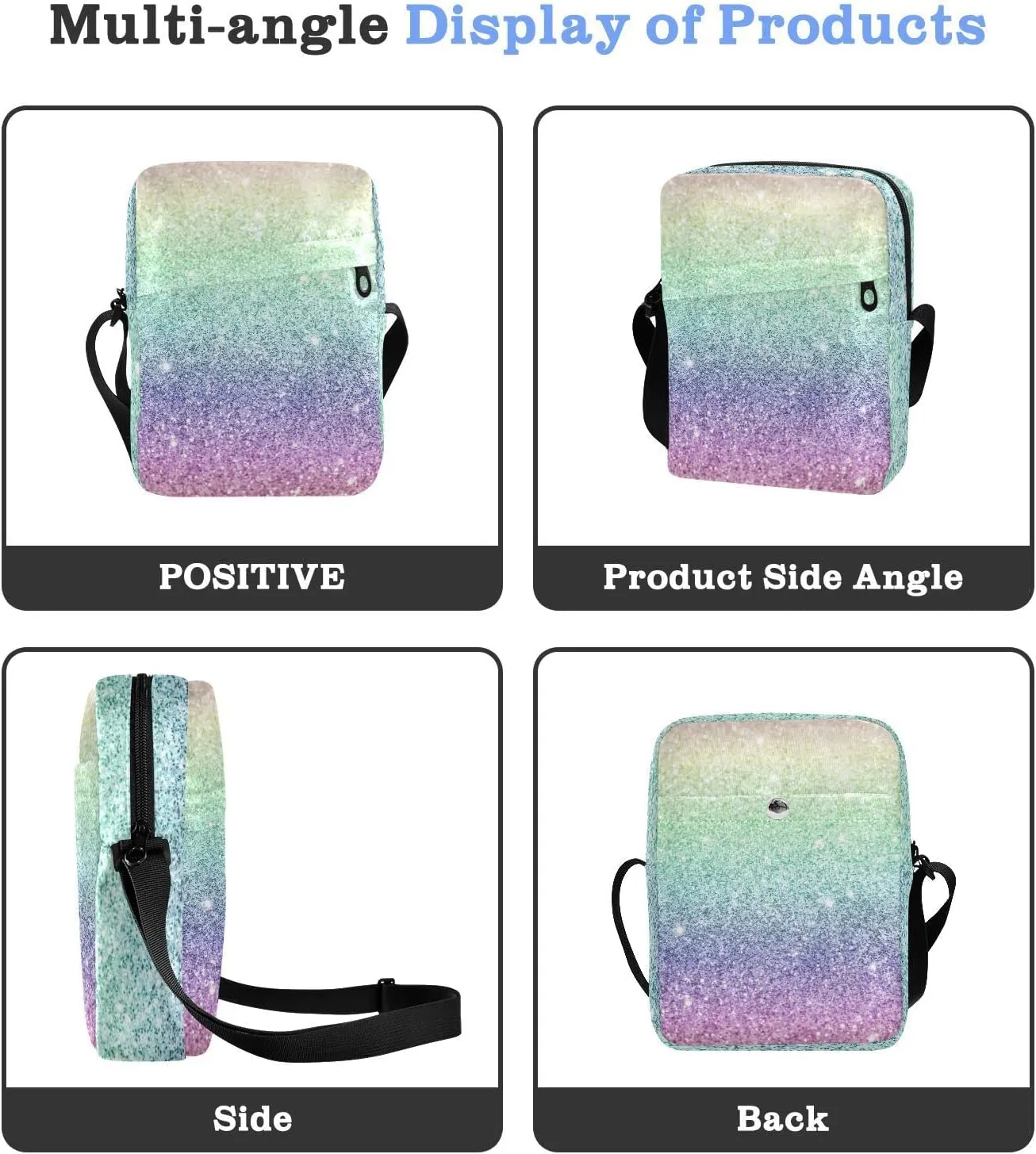 Oyihfvs Messenger Bag, Men's Crossbody Bag, Women's Crossbody Bag with Adjustable Strap