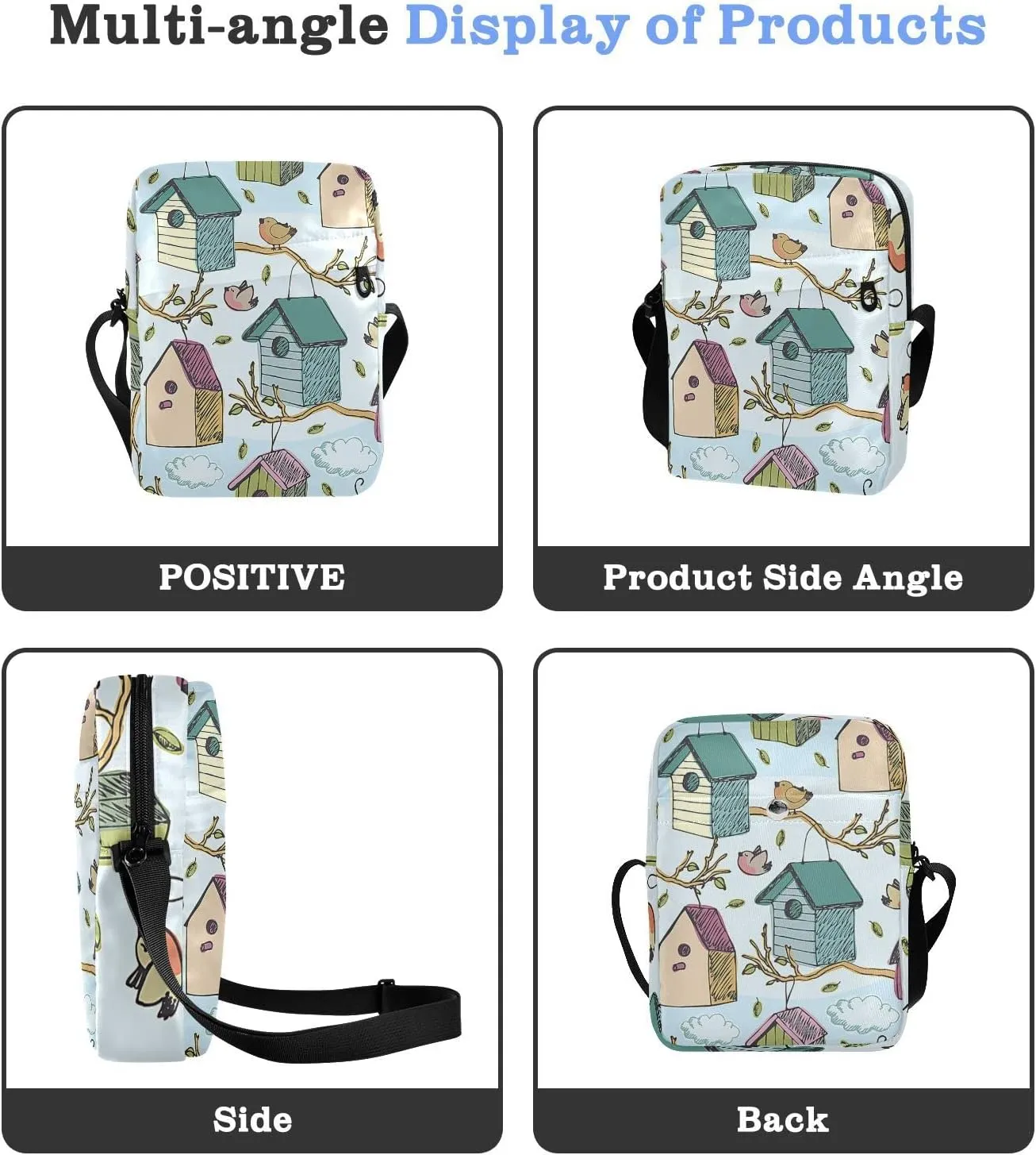 Oyihfvs Messenger Bag, Men's Crossbody Bag, Women's Crossbody Bag with Adjustable Strap