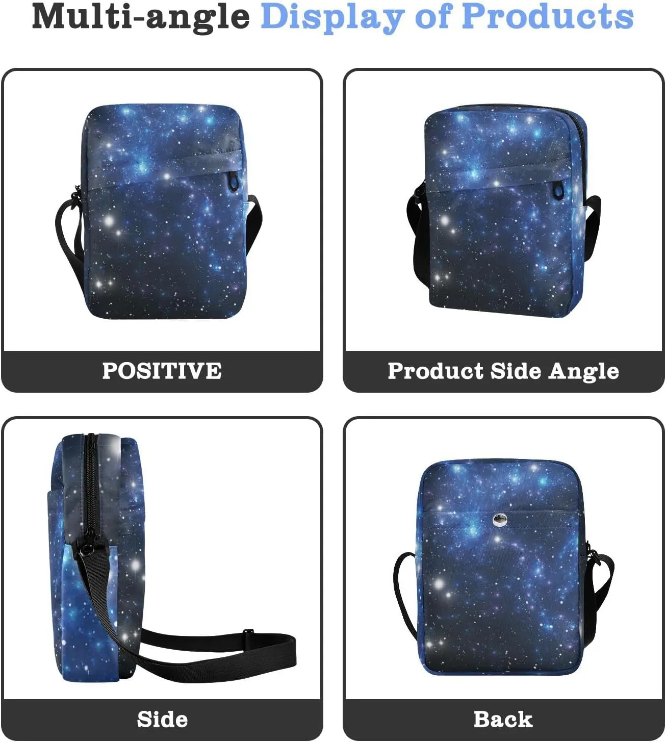 Oyihfvs Messenger Bag, Men's Crossbody Bag, Women's Crossbody Bag with Adjustable Strap