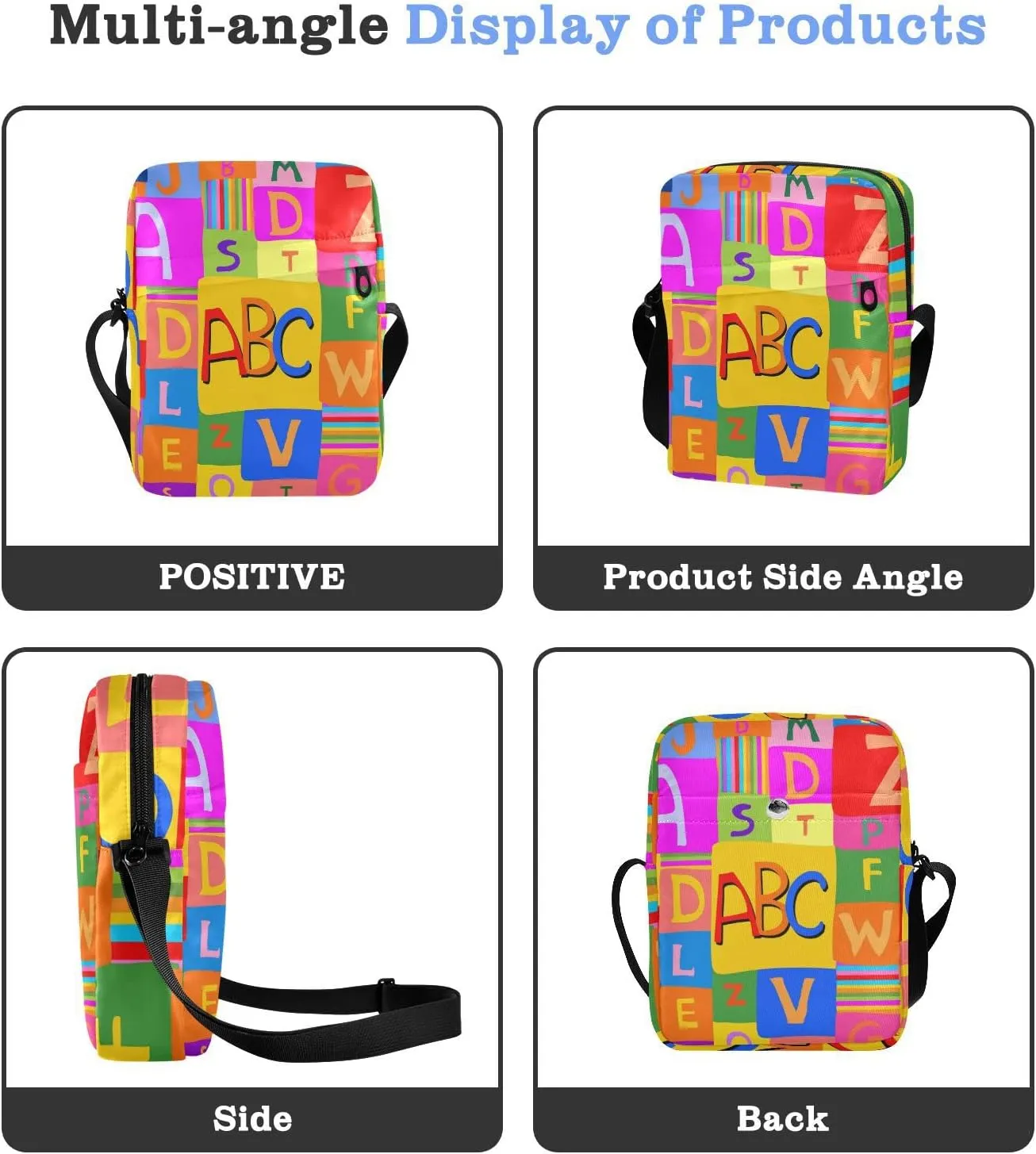 Oyihfvs Messenger Bag, Men's Crossbody Bag, Women's Crossbody Bag with Adjustable Strap