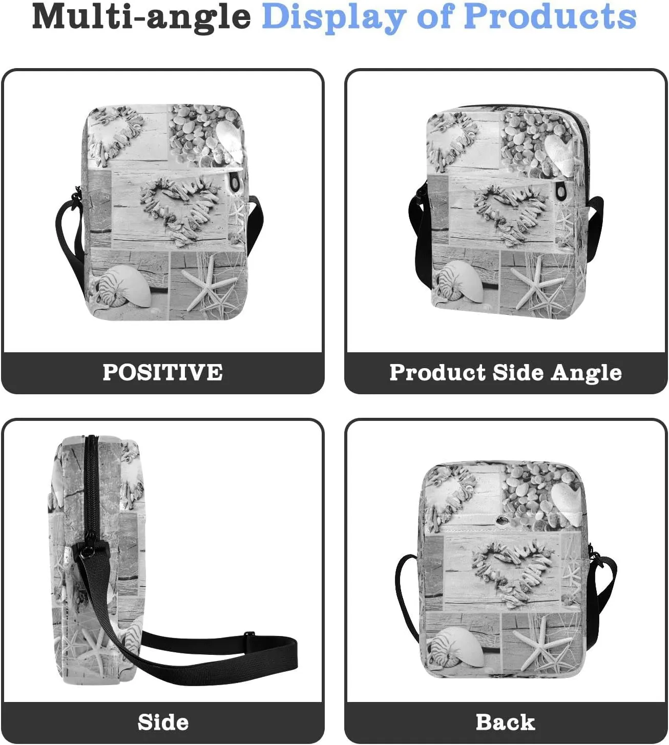 Oyihfvs Messenger Bag, Men's Crossbody Bag, Women's Crossbody Bag with Adjustable Strap