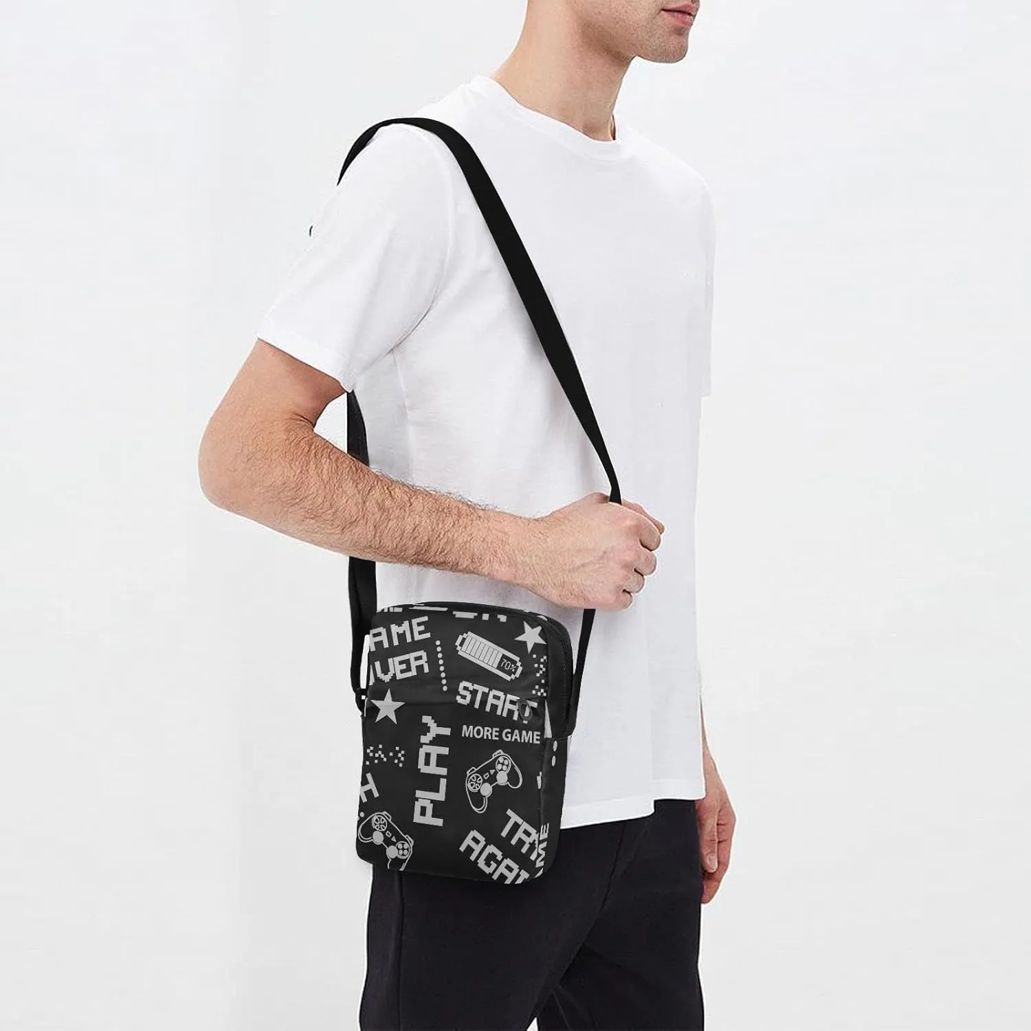 Oyihfvs Messenger Bag, Men's Crossbody Bag, Women's Crossbody Bag with Adjustable Strap