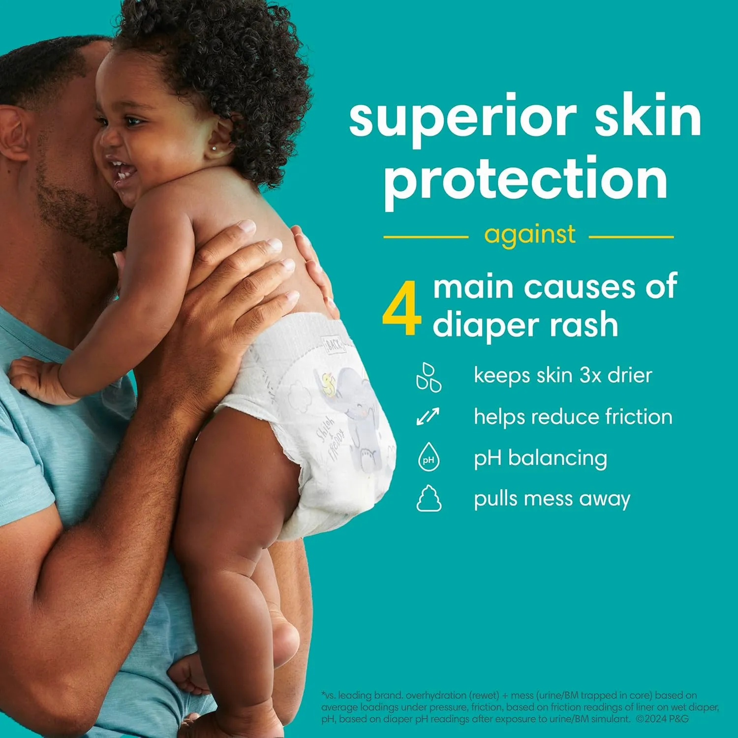 Pampers Baby Diapers - Swaddlers - Size 1, 164 Count, Ultra Absorbent Disposable Infant Diaper