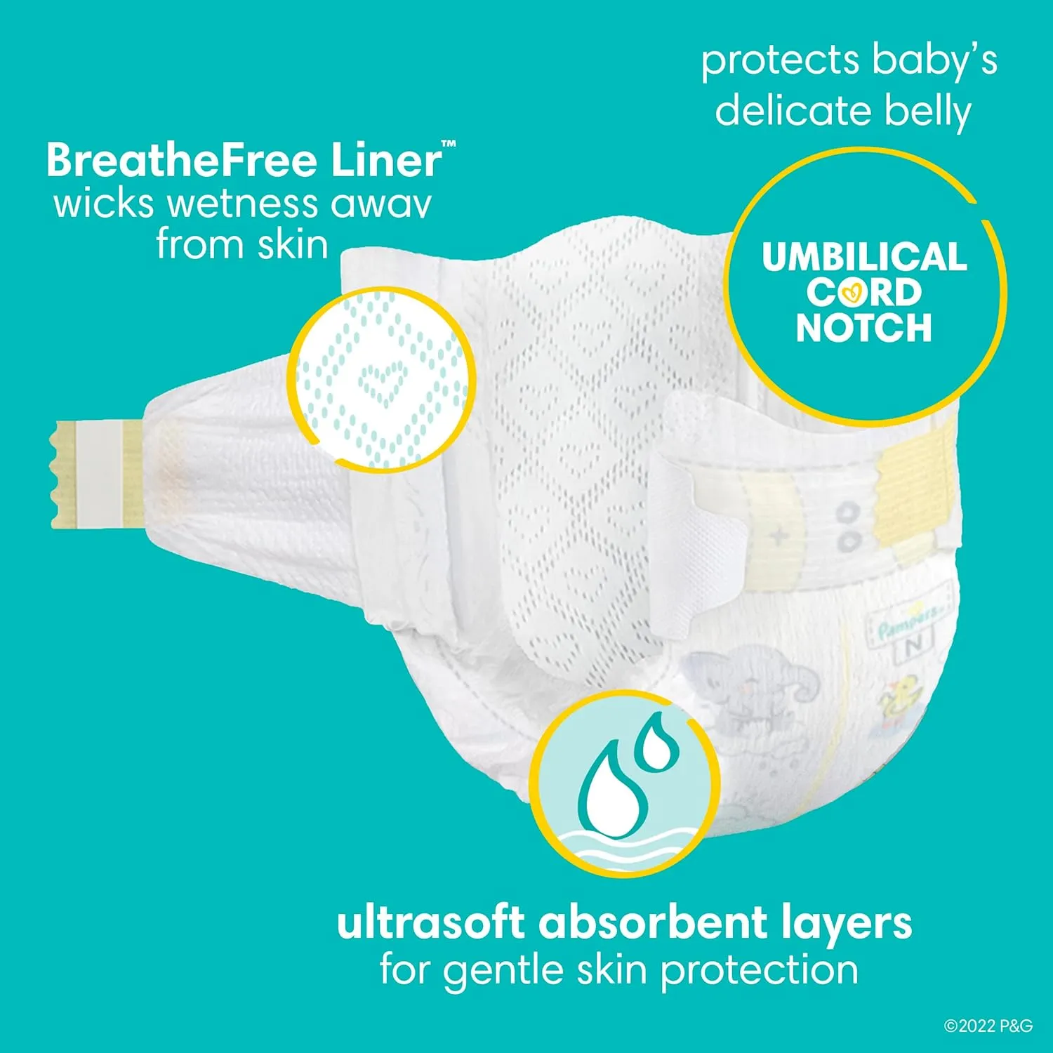 Pampers Baby Diapers - Swaddlers - Size 4, 120 Count, Ultra Absorbent Disposable Infant Diaper