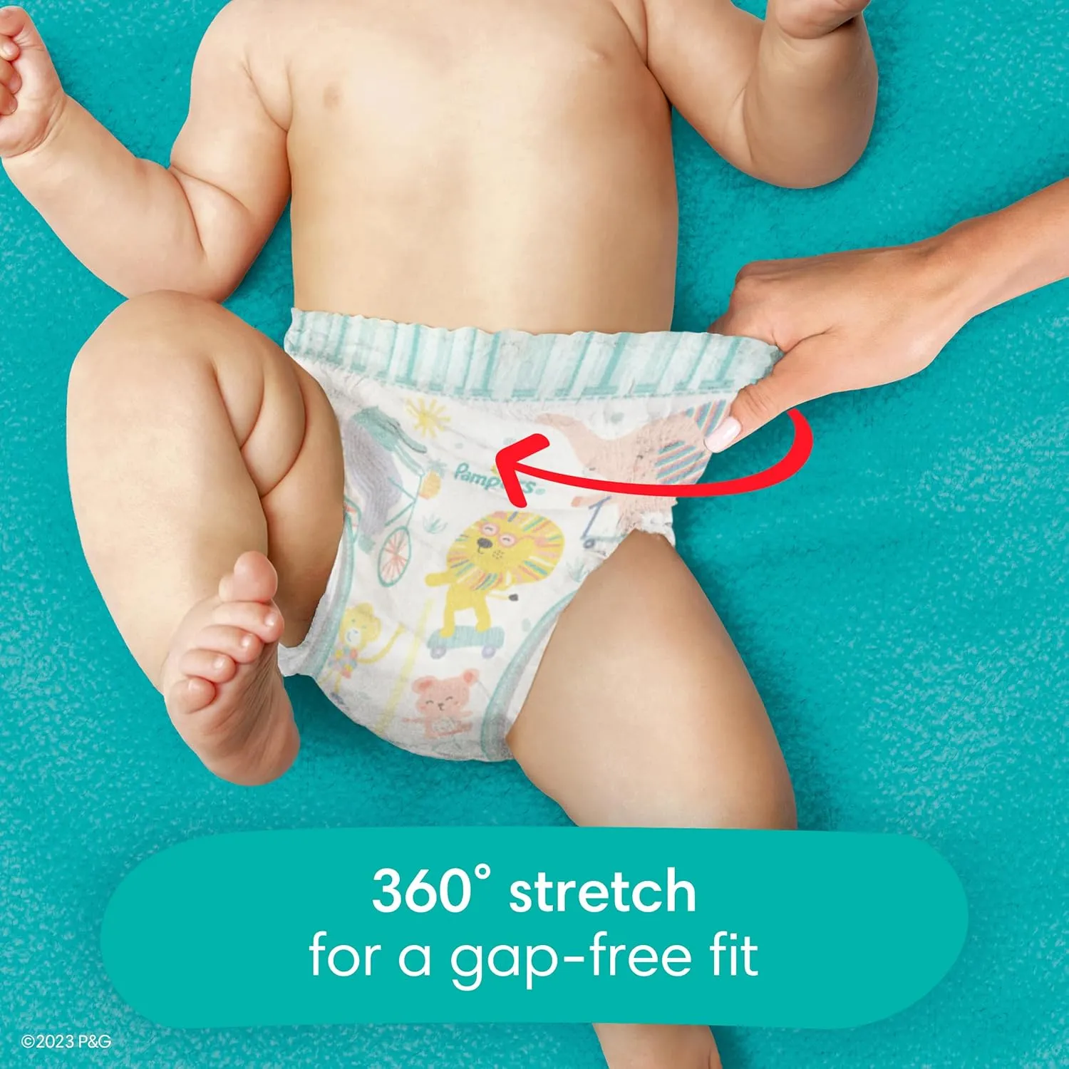 Pampers Diapers - Cruisers 360 - Size 6, 104 Count, Babyproof up to 100% Leakproof Pull-On Diaper