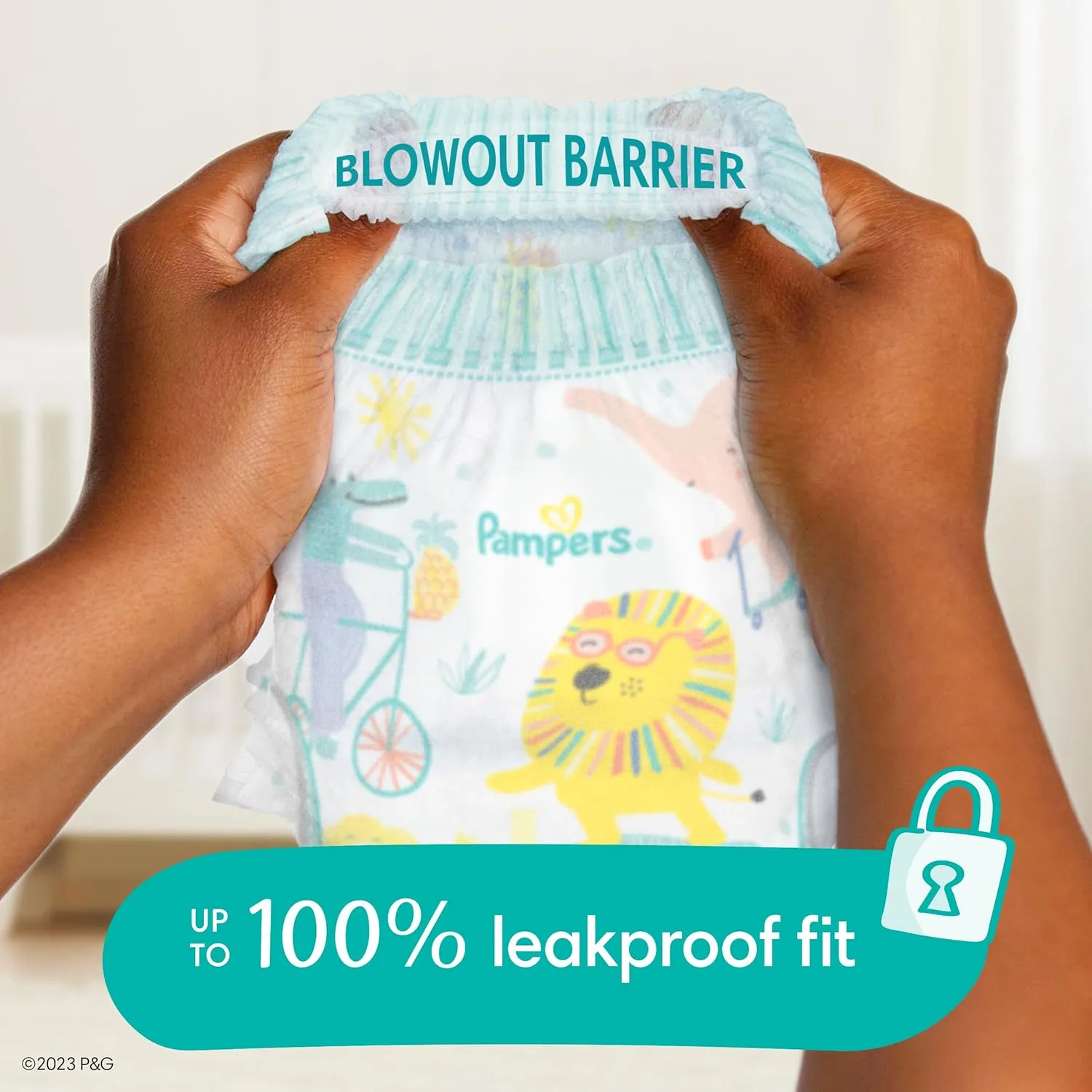 Pampers Diapers - Cruisers 360 - Size 6, 104 Count, Babyproof up to 100% Leakproof Pull-On Diaper