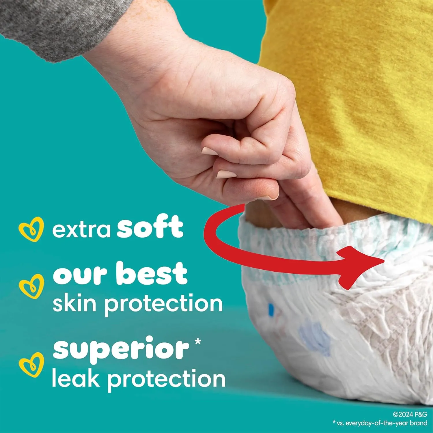 Pampers Swaddlers 360 Pull-On Diapers, Size 6, 92 Count, with Sensitive Baby Wipes, 4 Flip-Top Packs (336 Wipes Total) [Packaging May Vary]