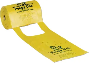 PDB6400 Diaper Disposal Bags, 14 microns, 7-Inch x 15-Inch, Yellow, 2,400/Carton