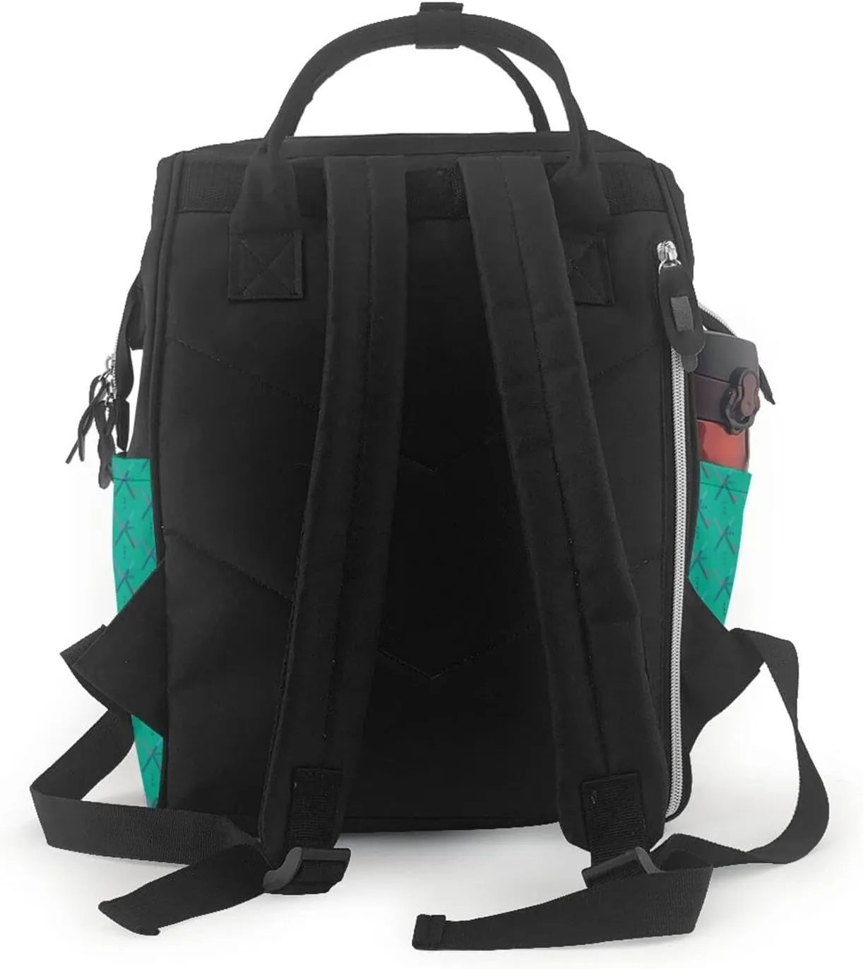 PDX Airport Carpet a Valued Rug Large Capacity Mummy Maternity Bag Multifunctional Diaper Backpack 3D Print Travel Backpack