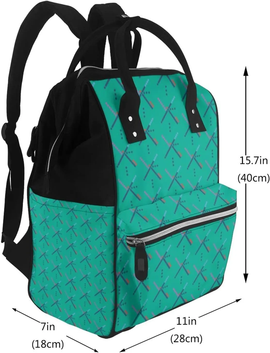 PDX Airport Carpet a Valued Rug Large Capacity Mummy Maternity Bag Multifunctional Diaper Backpack 3D Print Travel Backpack