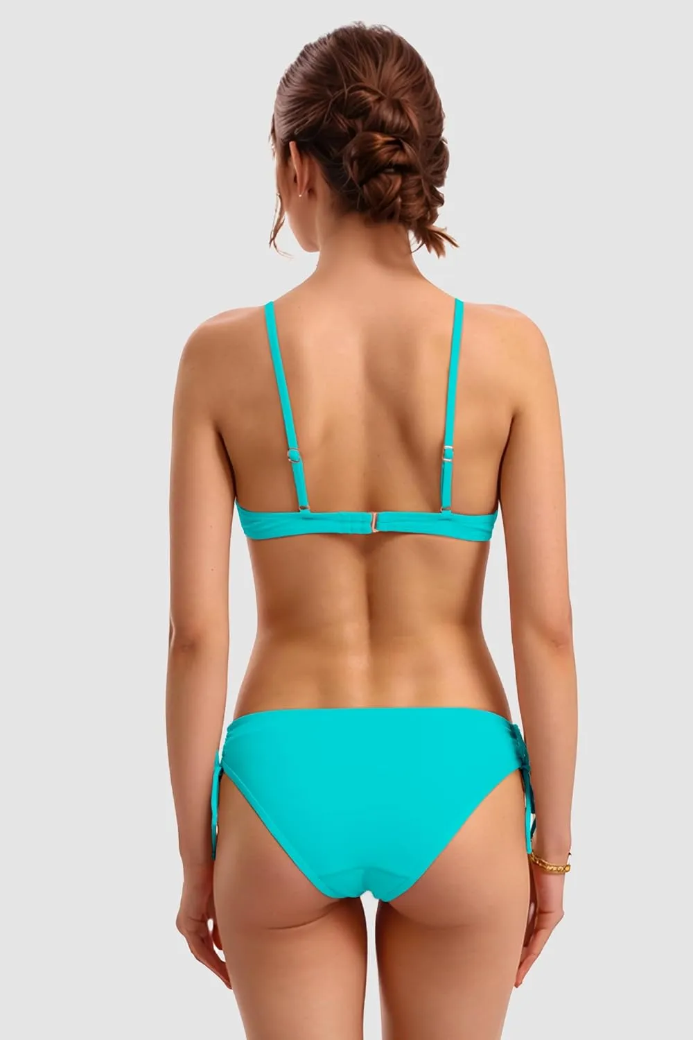 Period Swimwear Triangle Bikini Sets Two Piece Leakproof Menstrual Swimsuit Tie Side Bathing Suit for Girls