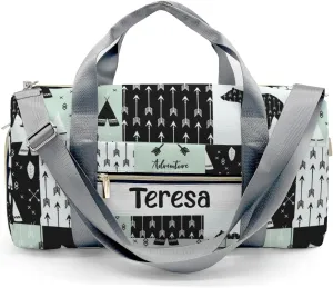 Personalized Adventure Bear Tribal Custom Multi-functional Travel Bag, Unisex Portable Duffel Bag, Short Distance Travel Assistant.